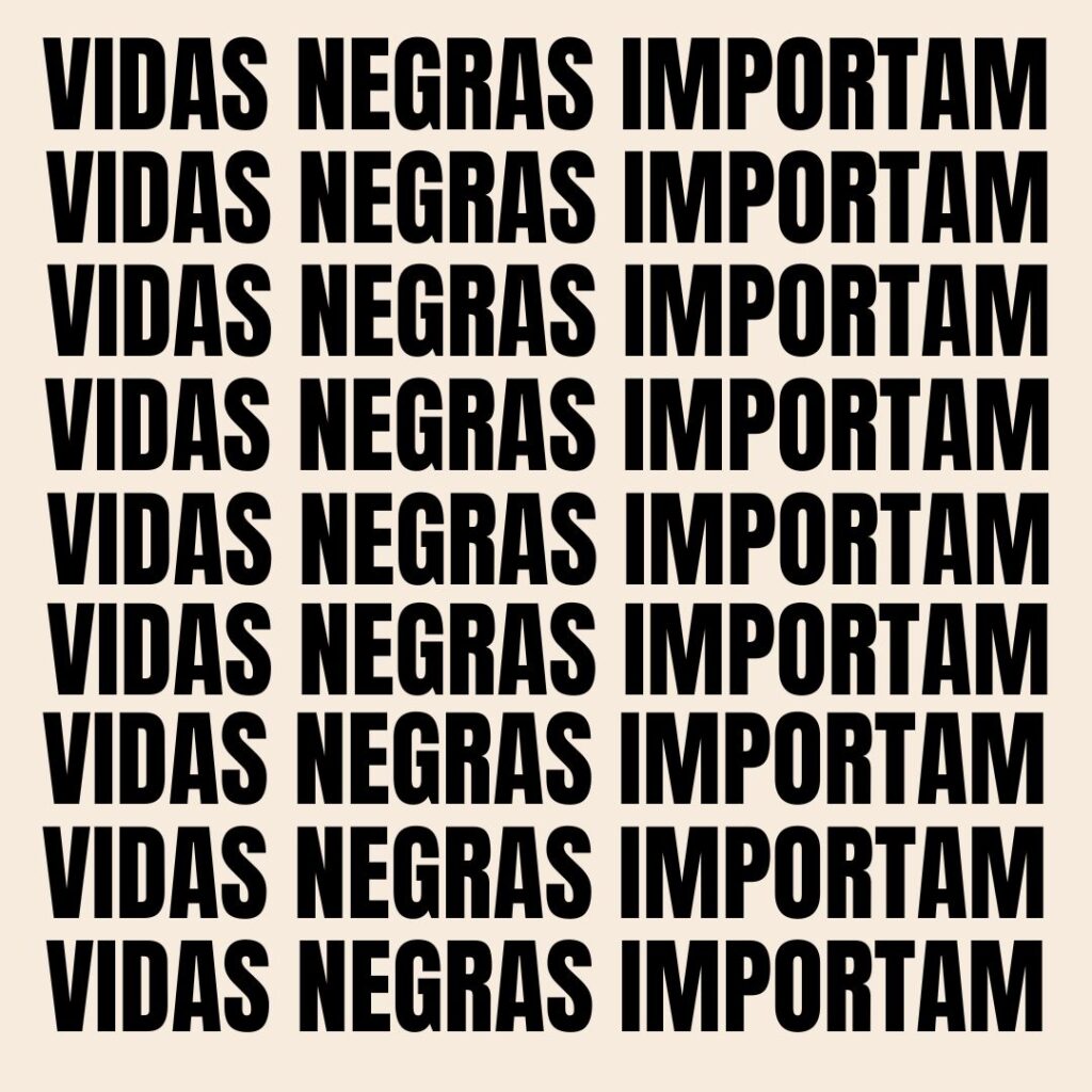 Ilustração 'Vidas Negras Importam"